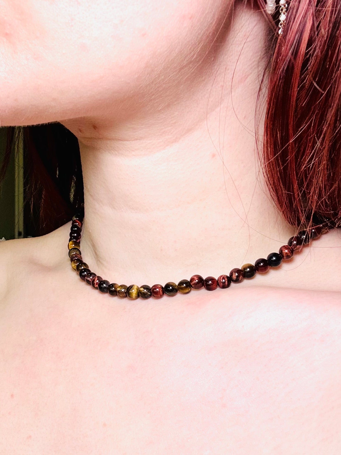 Collier en perles Œil multiple