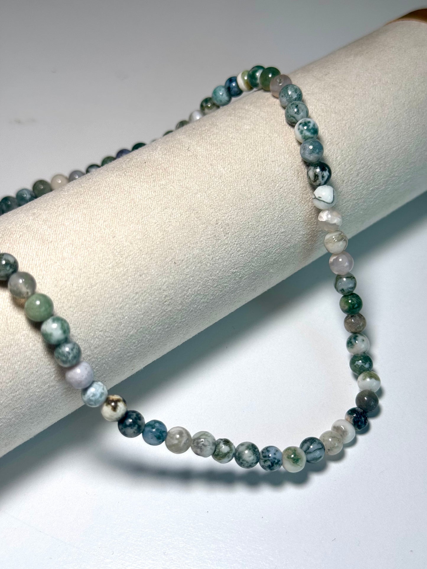 Collier en perles Agate Arbre - 06mm
