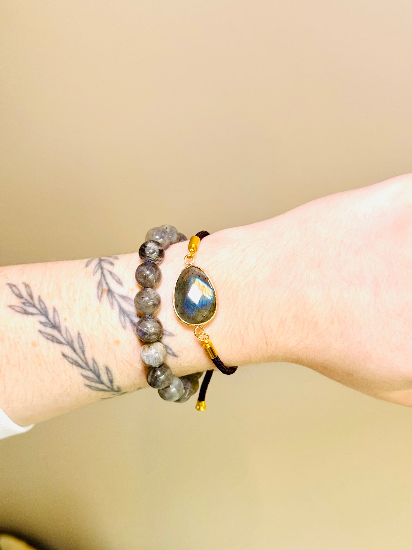 Bracelet cordon - Labradorite