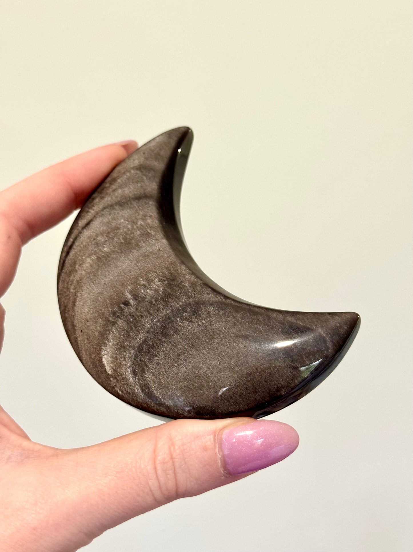 Lune Obsidienne argentée
