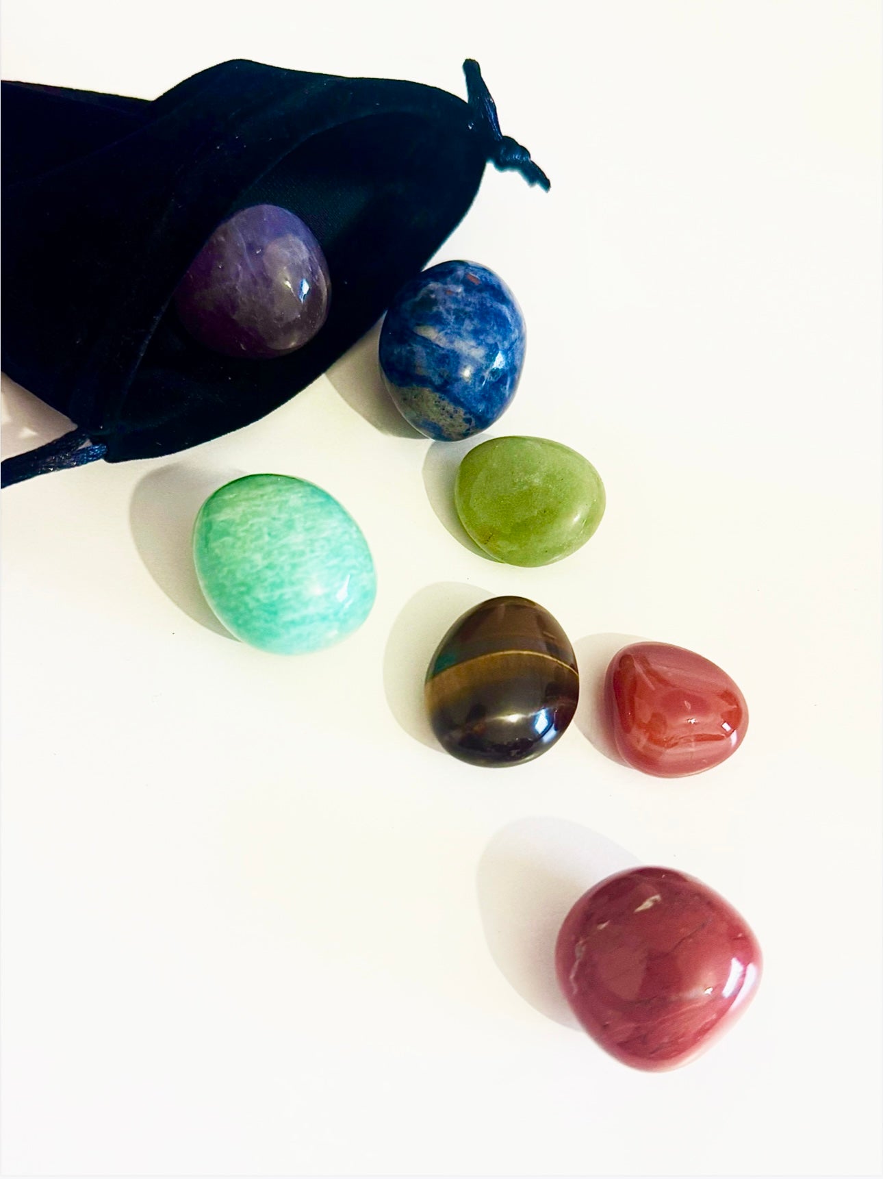 Pochon pierres roulées 7 chakras