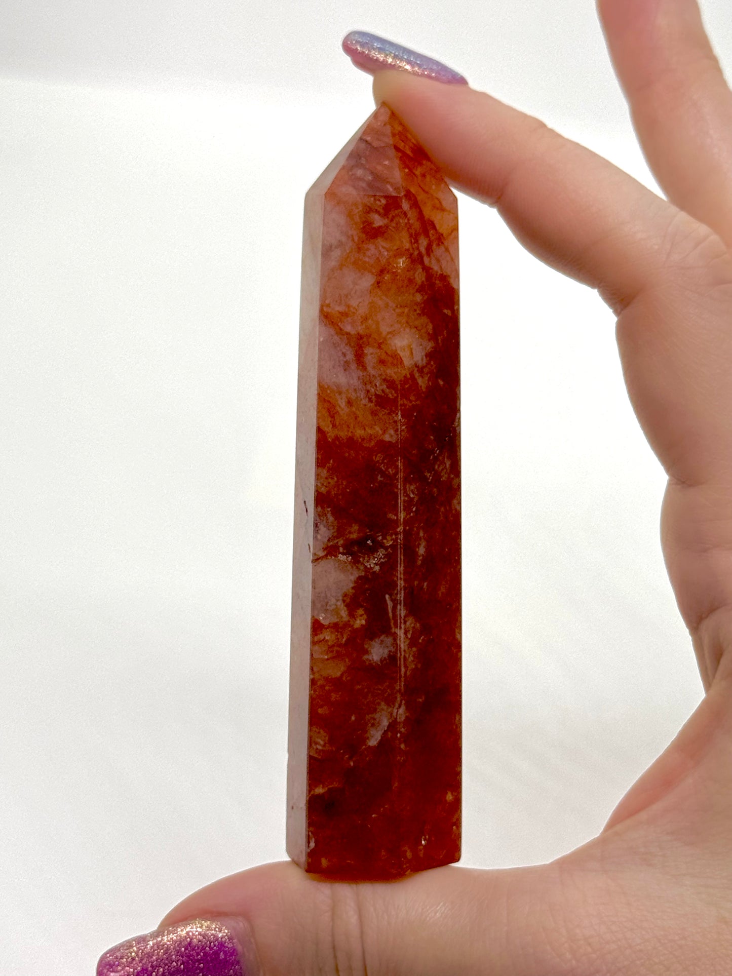 Grande pointe Quartz Hématoïde