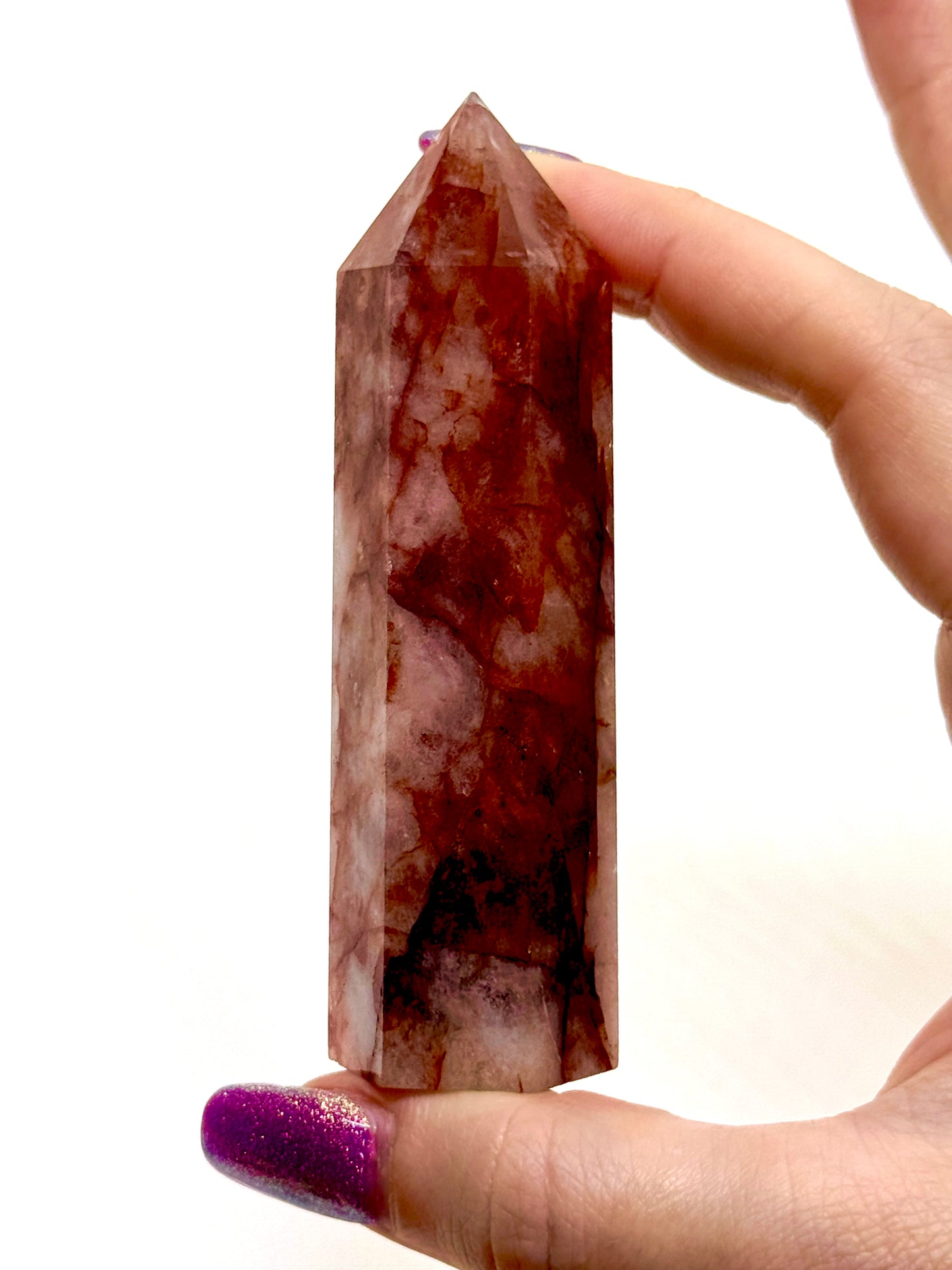 Grande pointe Quartz Hématoïde