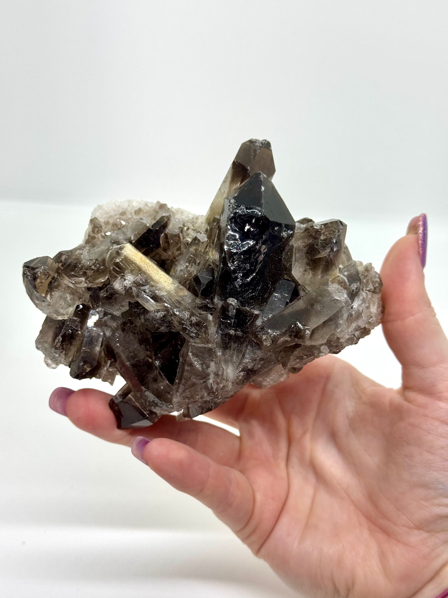 Druse Quartz fumé - 530g