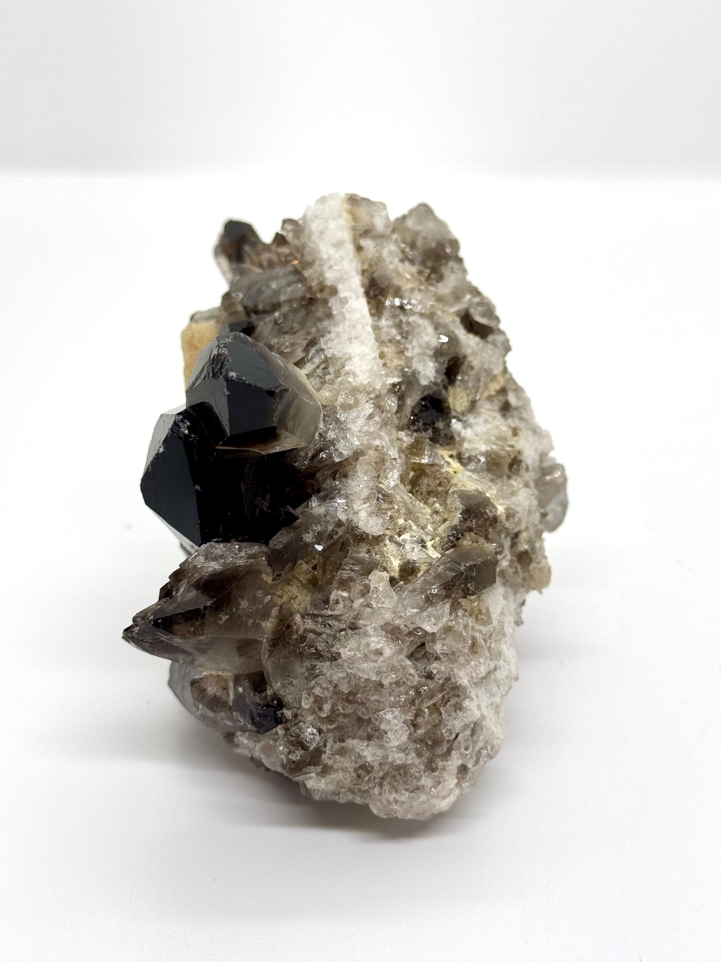 Druse Quartz fumé - 530g