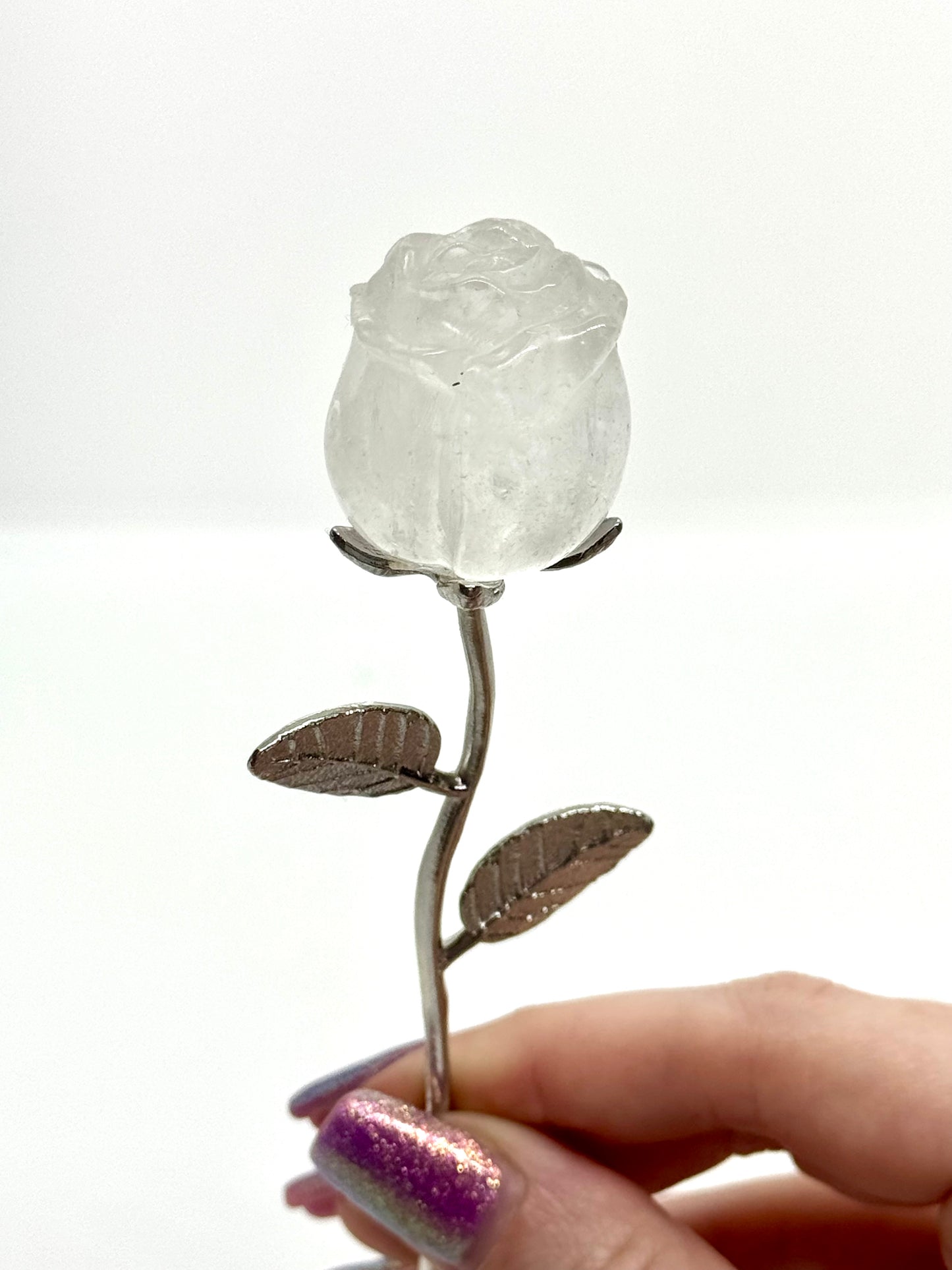 Rose en Cristal de roche 🌹