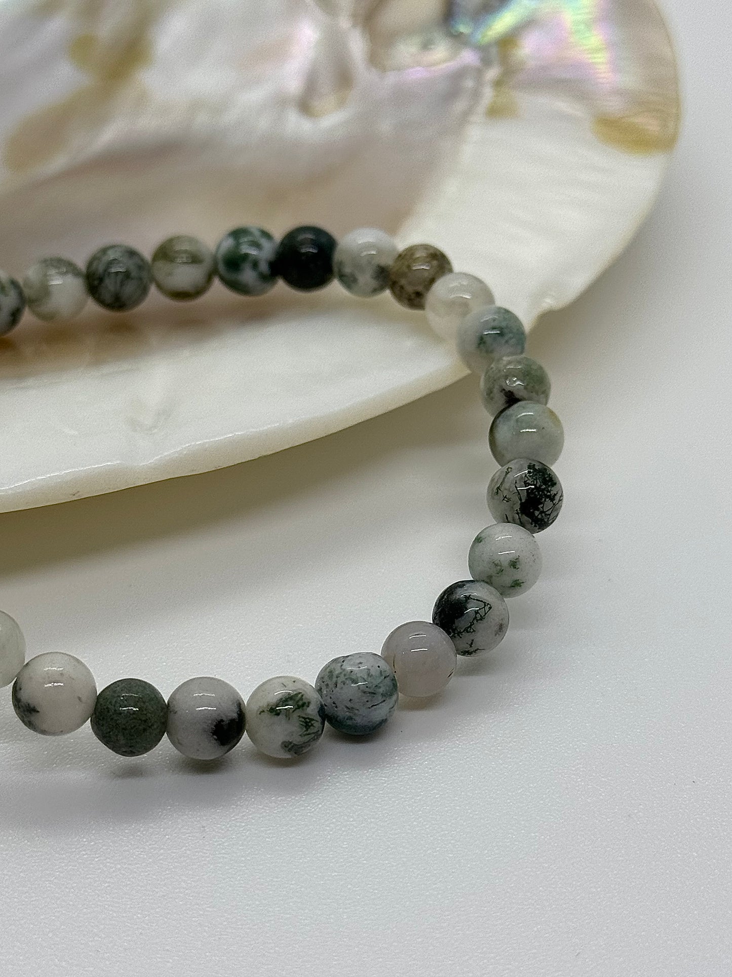 Bracelet en perles Agate Arbre - 06mm