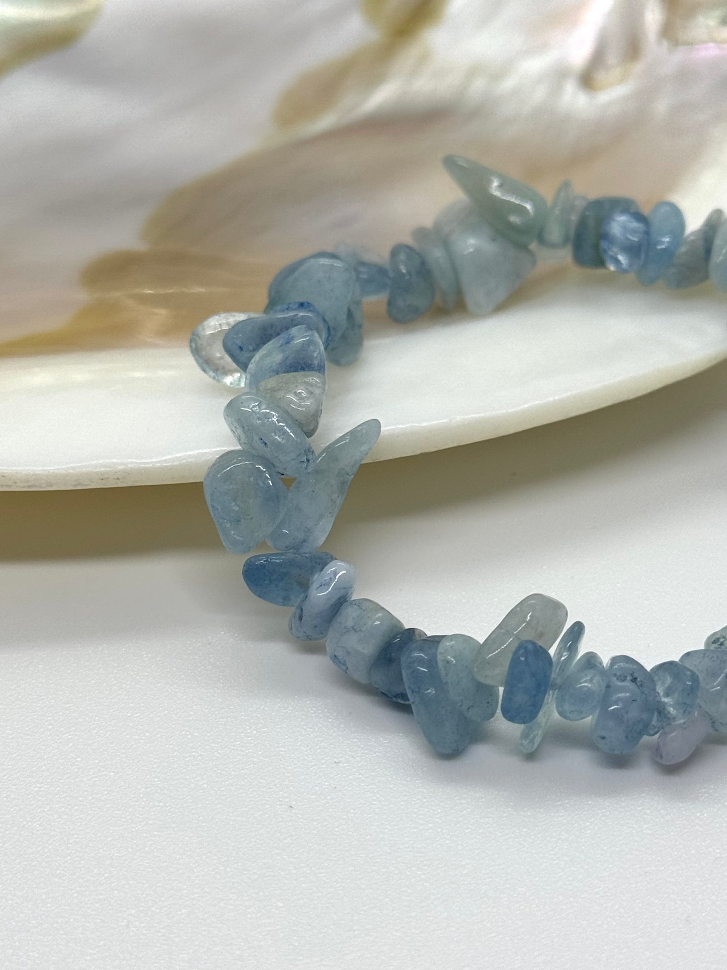 Bracelet baroque Aigue-Marine