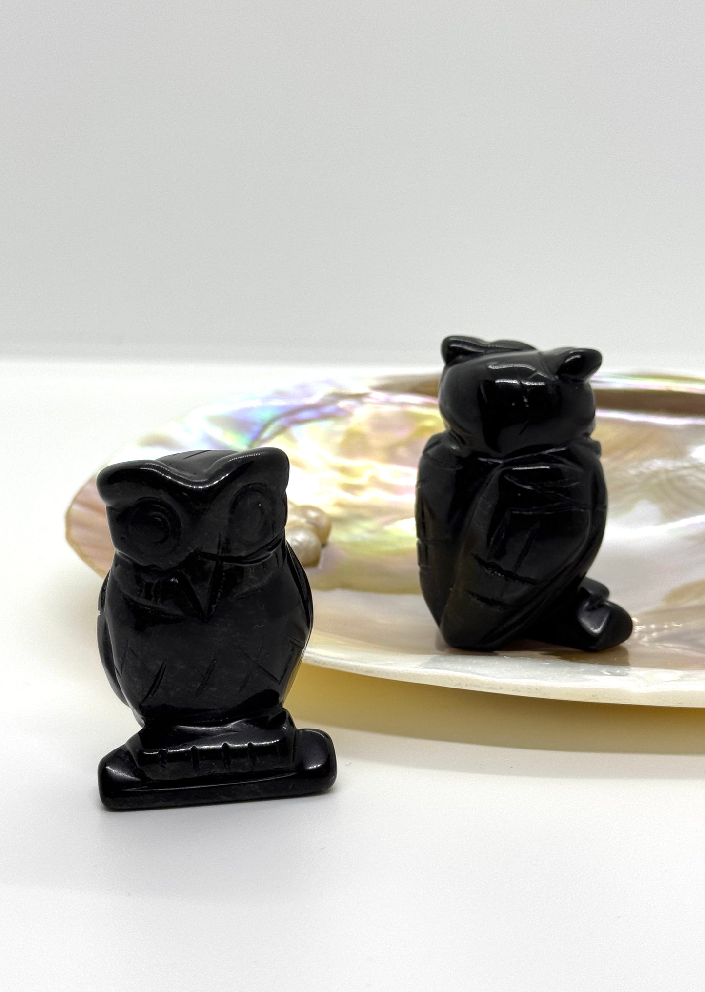 Chouette Obsidienne Noire - 50mm