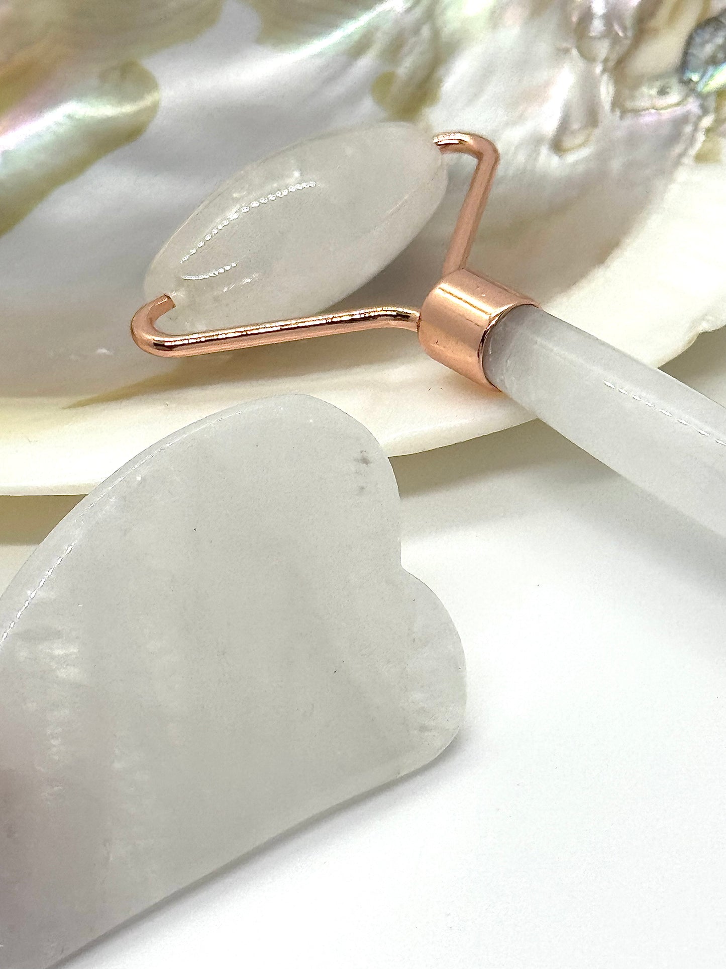 Coffret duo Gua Sha & Roll-On Cristal de Roche đ€