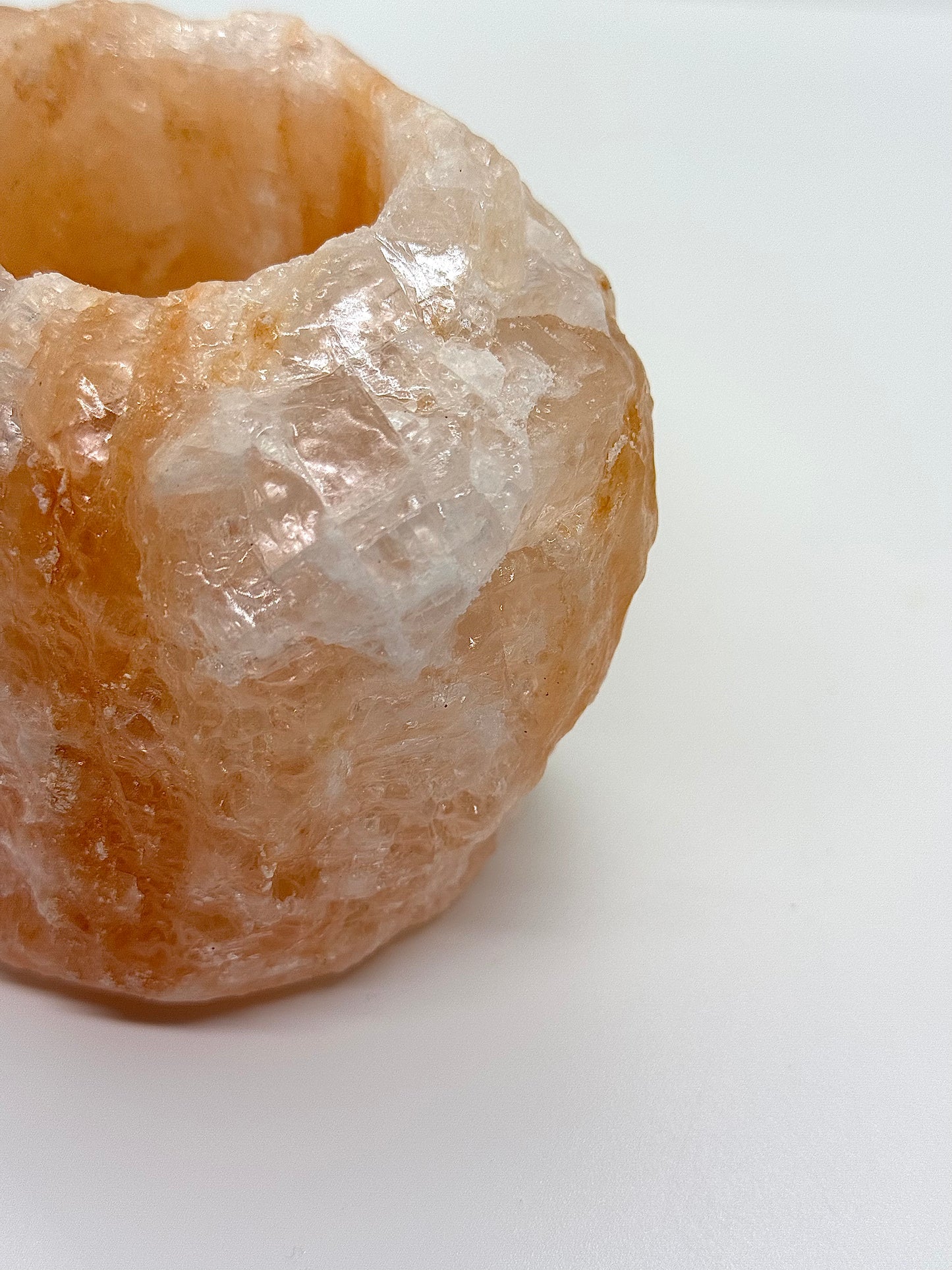 Bougeoir en sel de l'Himalaya