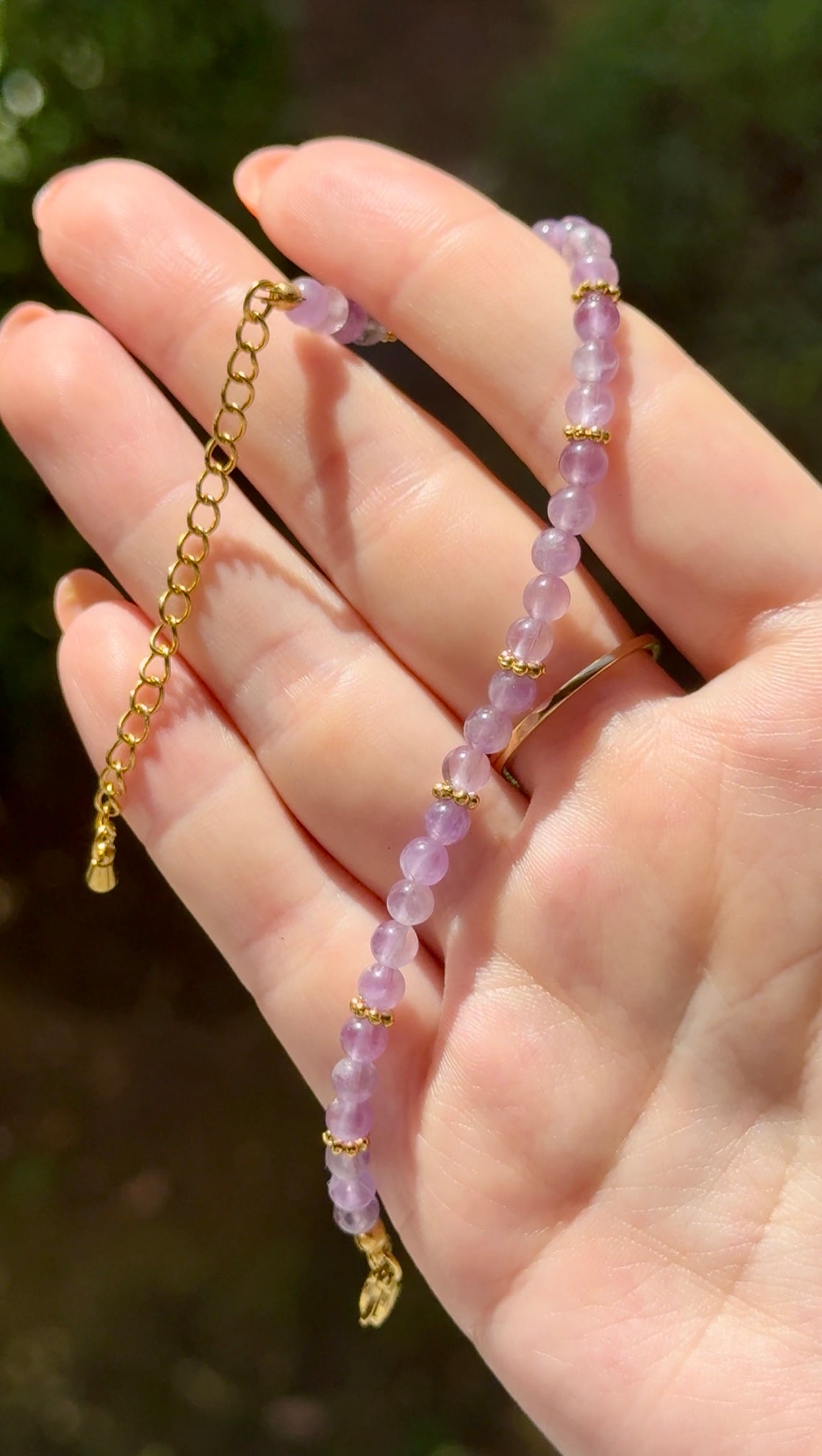 Bracelet acier inoxydable - Améthyste