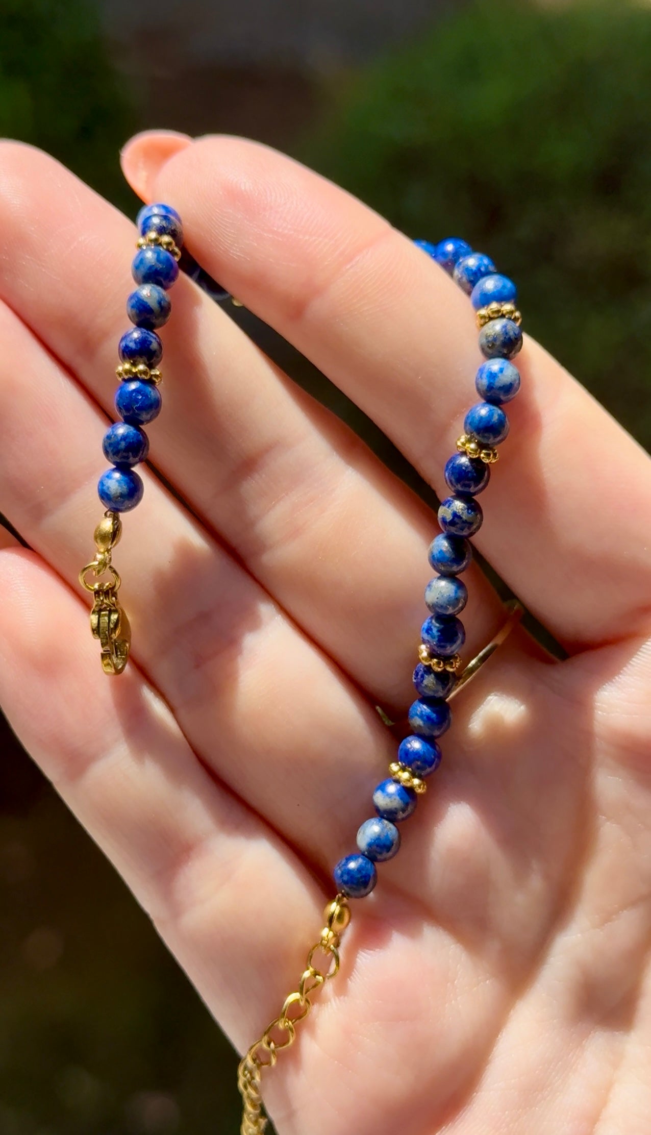 Bracelet acier inoxydable - Lapis Lazuli
