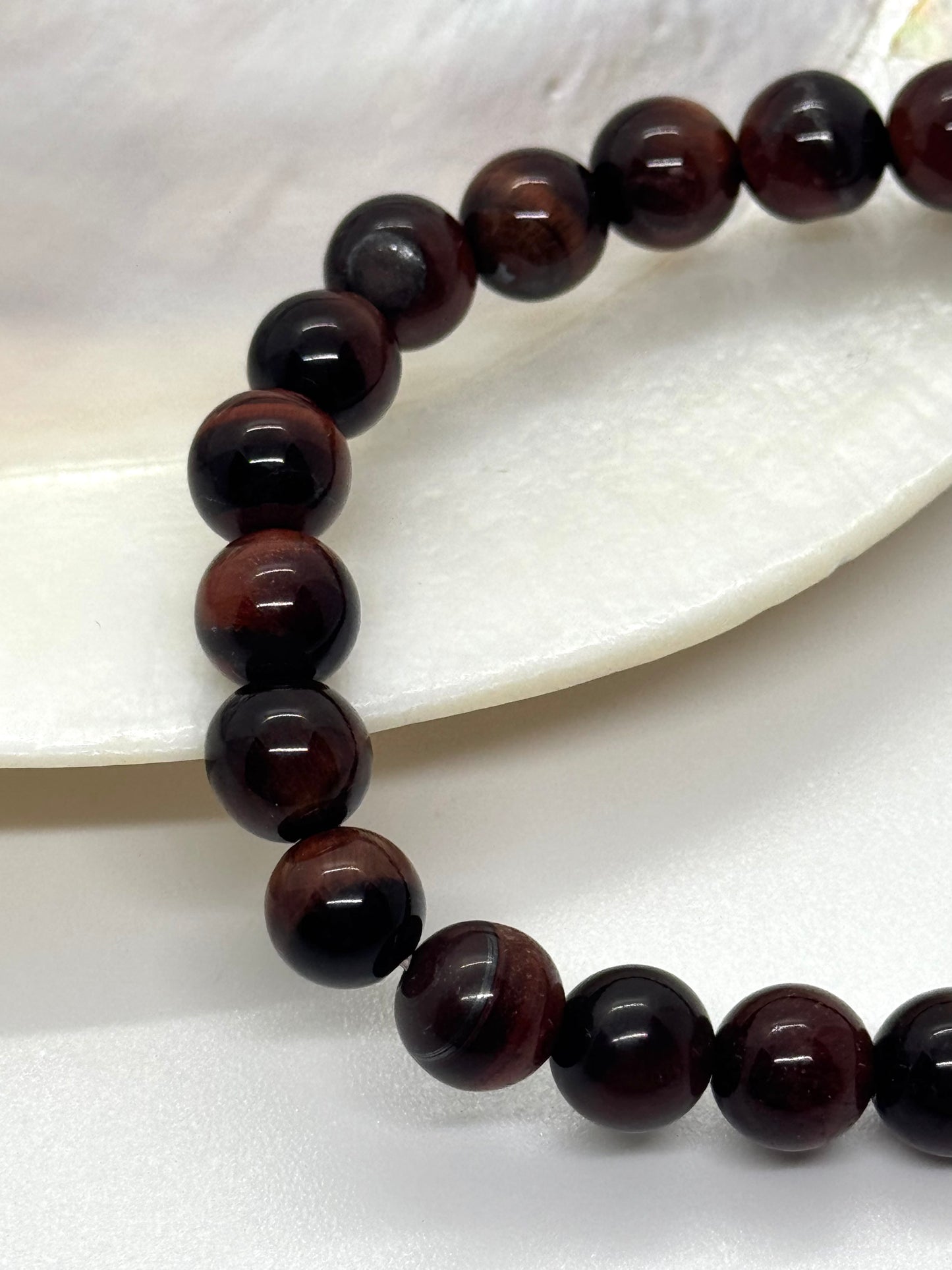 Bracelet en perles - Oeil de taureau - 08mm