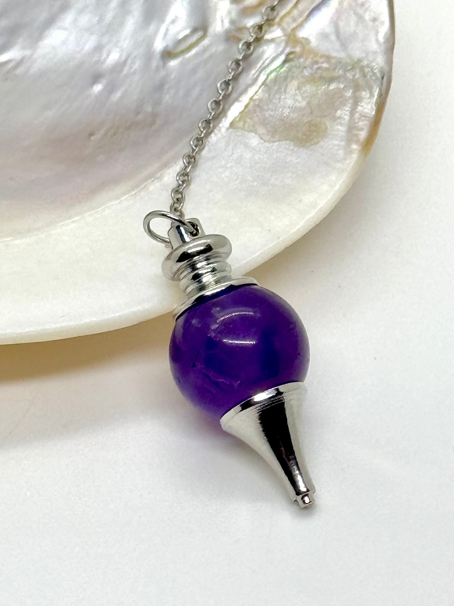 Pendule sphère Améthyste - 4cm