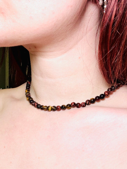Collier en perles Œil multiple