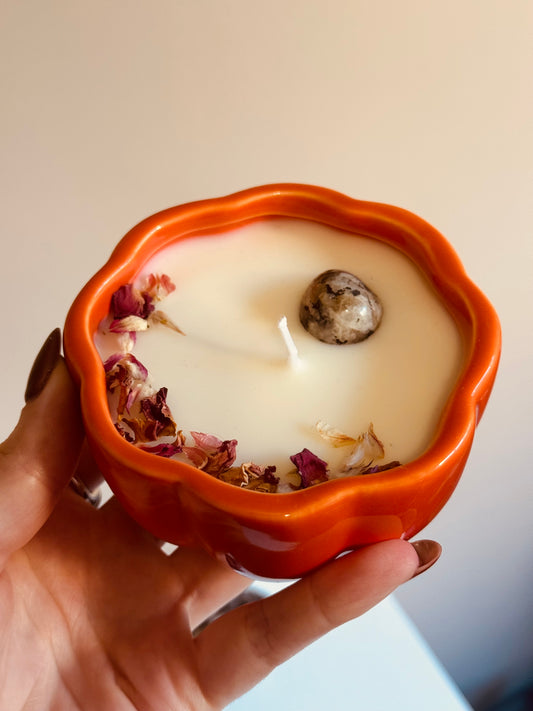 Bougie citrouille 🎃 - Clémentine - Péristérite