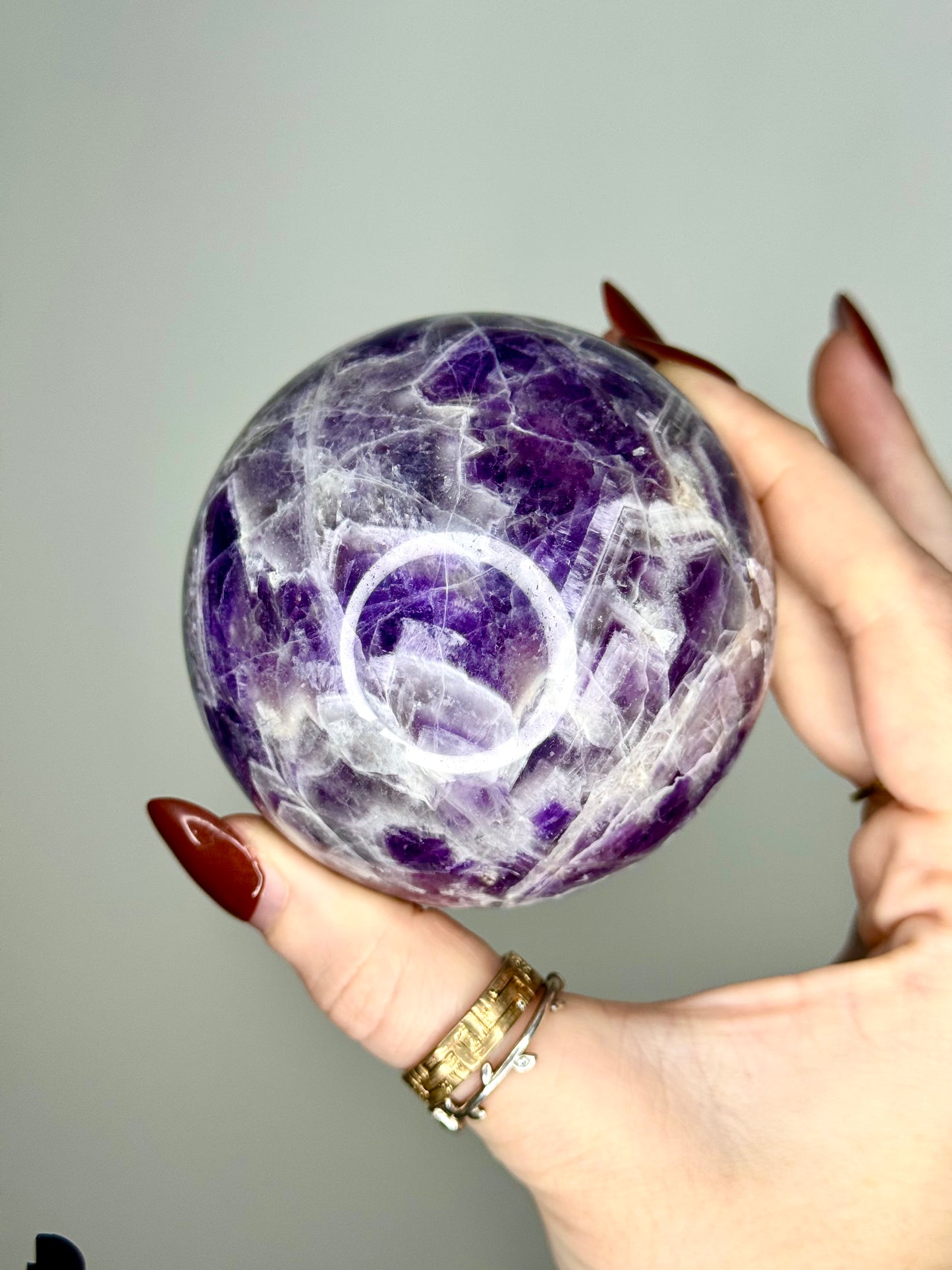 Sphère Améthyste chevron