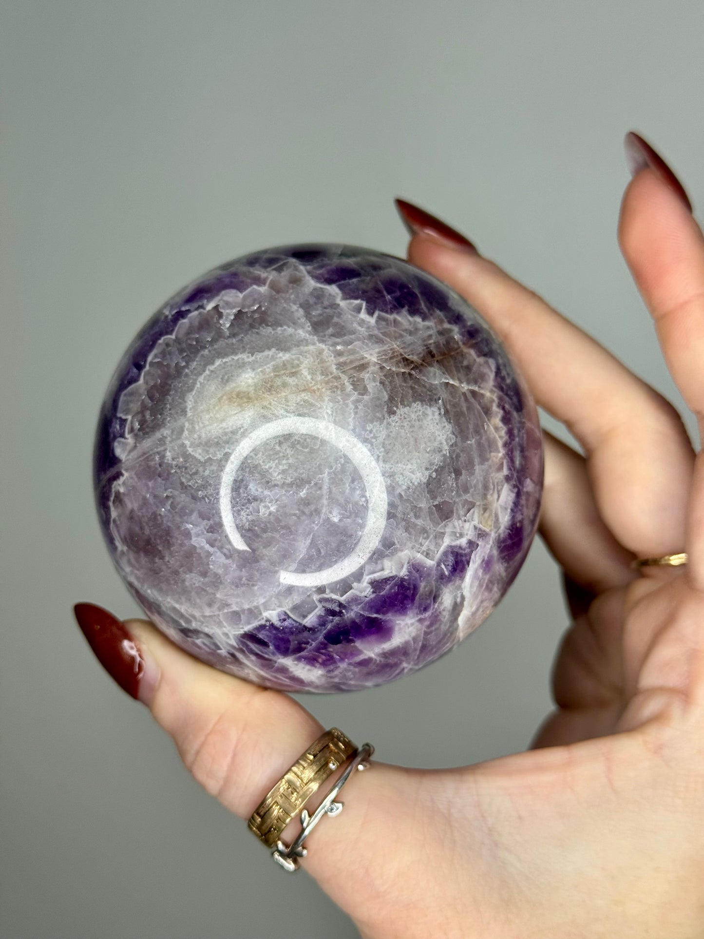 Sphère Améthyste chevron