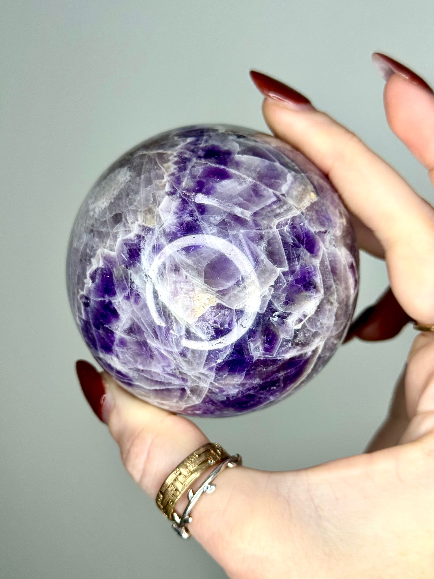 Sphère Améthyste chevron