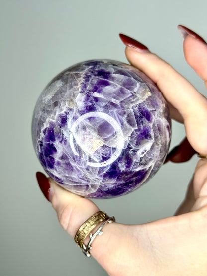 Sphère Améthyste chevron