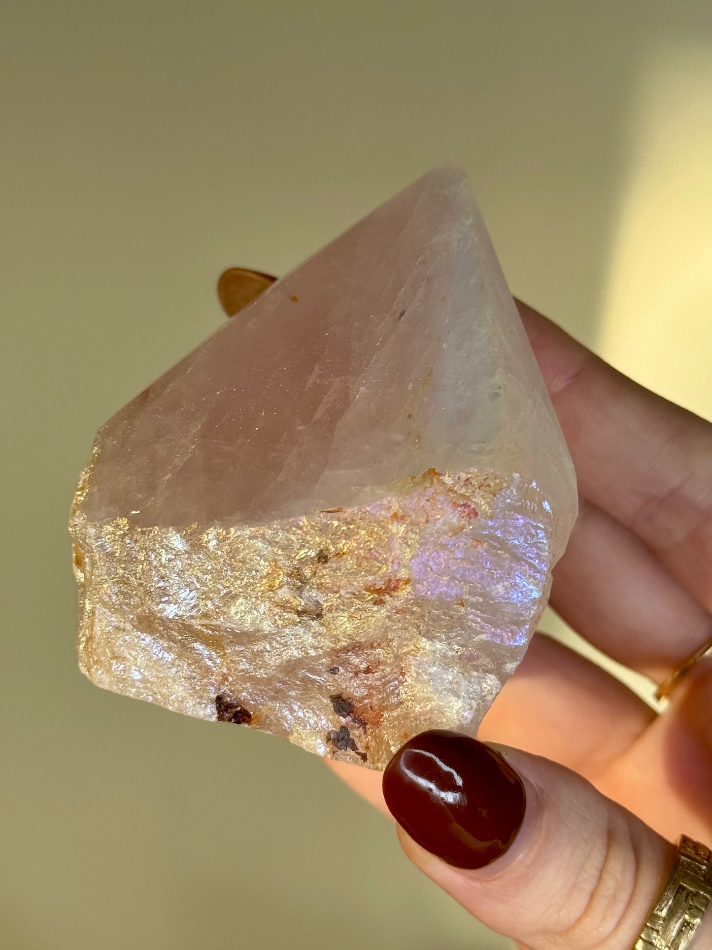 Pointe Quartz rose AURA - modèle 1