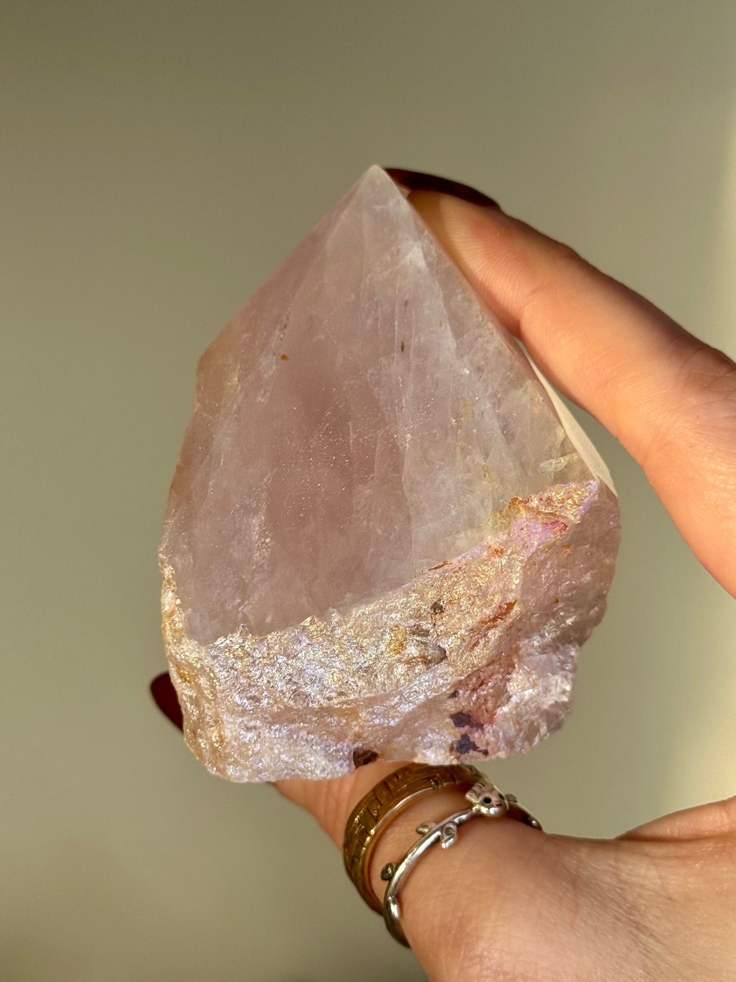Pointe Quartz rose AURA - modèle 1