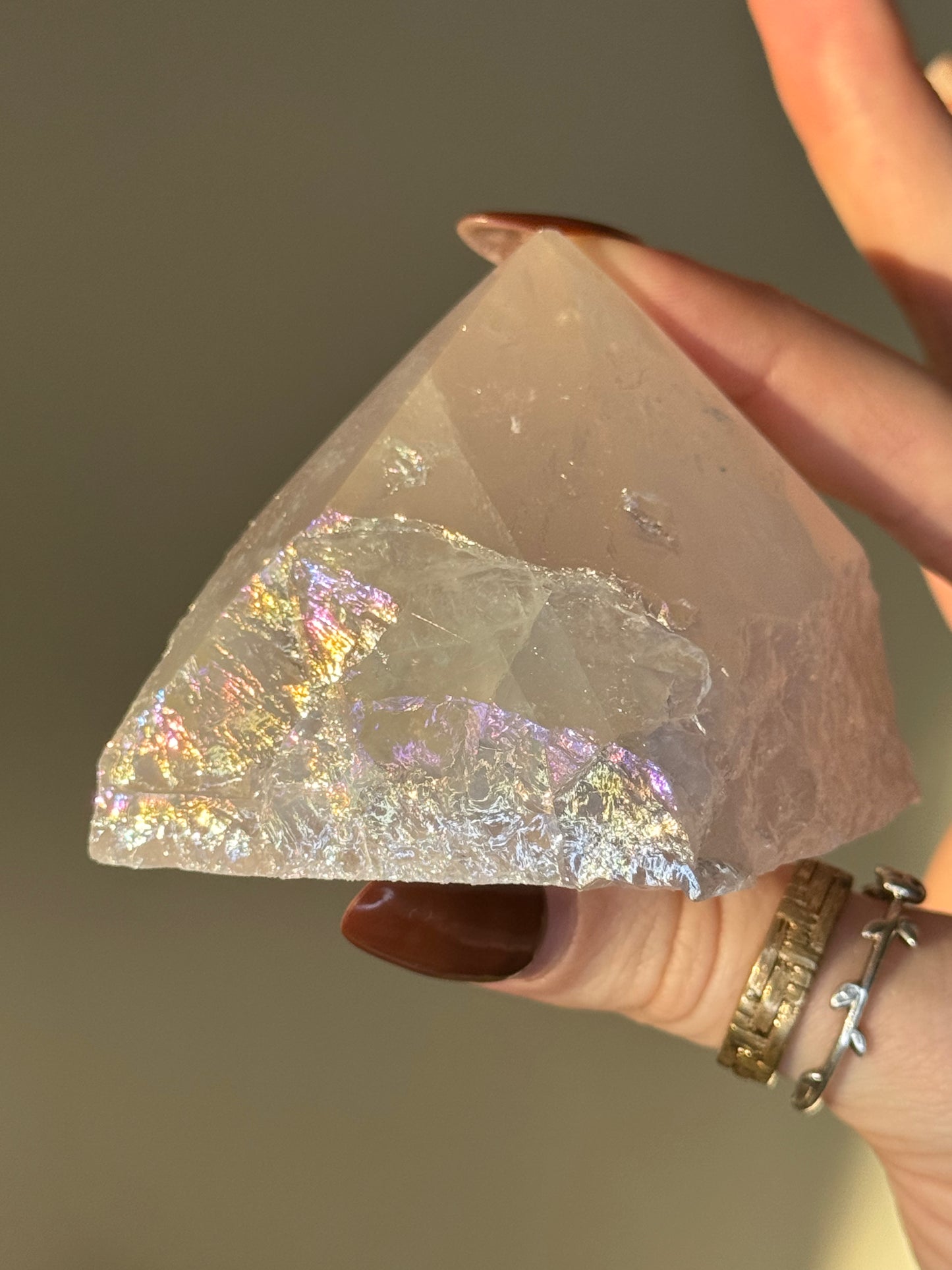 Pointe Quartz rose AURA - modèle 2